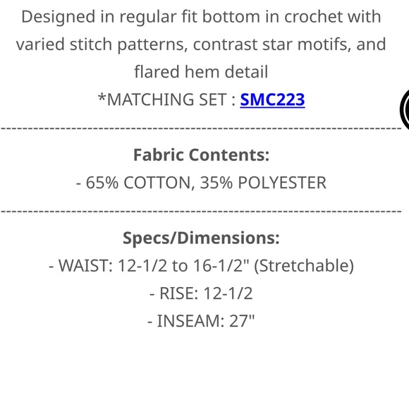 POL Crochet Cream flare -Leg Pants/ gorgeous! - Picture 5 of 5